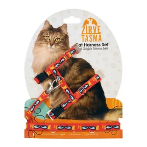  قلاده تنی گربه زیرو تاسما مدل Cat Harness Set کد 99005