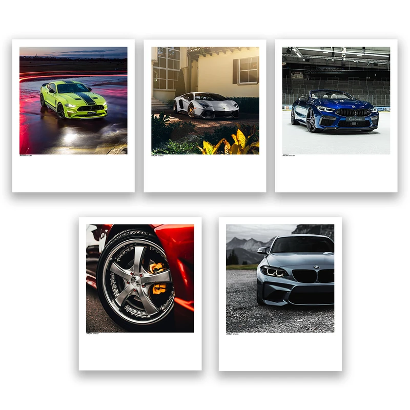 آویز تزیینی عرش مدل ماشین کد Asa406 مجموعه پنچ عددی