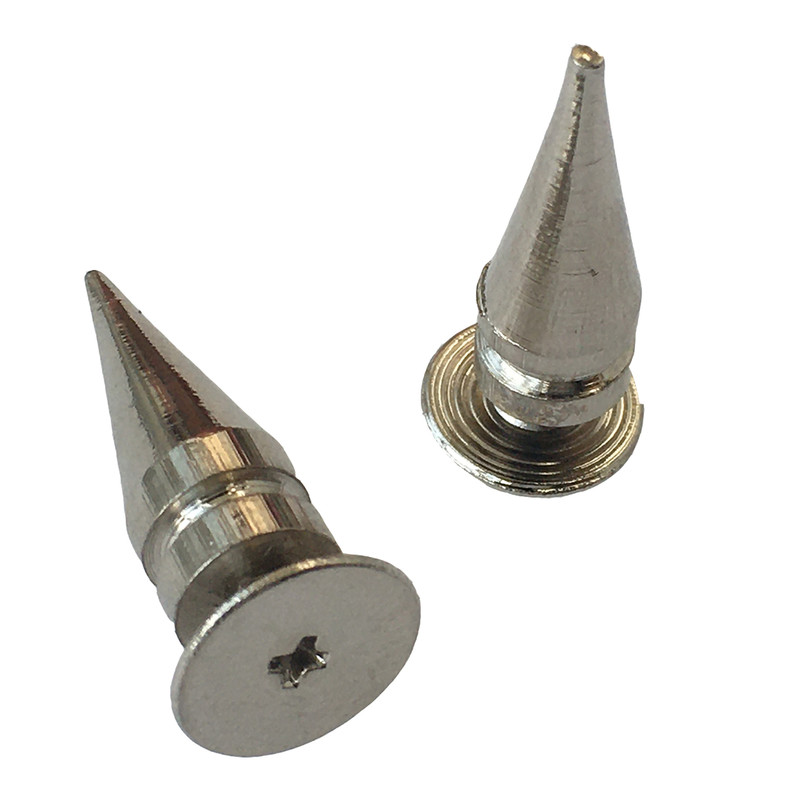 یراق اسپایک چرم دوزی مدل میخی کد SPK20x10 بسته 10 عددی