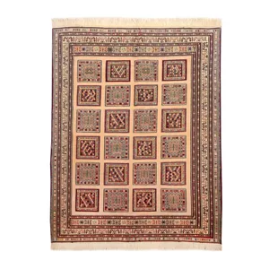 گلیم دستباف یک و نیم متری طرح خشتی مدل AA38