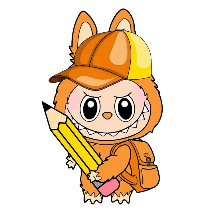 استیکر پارچه و لباس پاد آفرین مدل عروسک لبوبو کد S2307