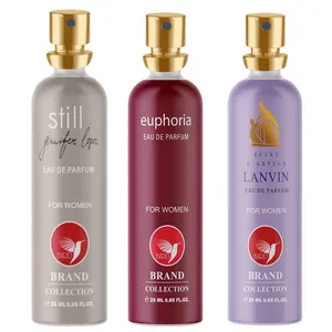 عطر جیبی زنانه برند کالکشن مدل اکلت حجم 25 میلی لیتر مجموعه 3 عددی