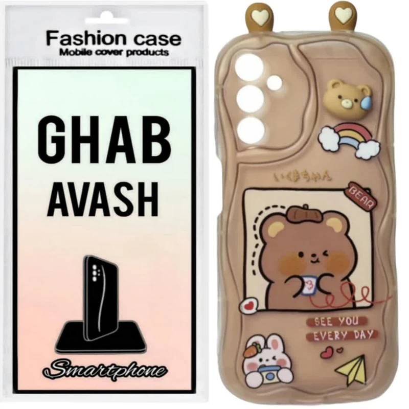 کاور قاب آوش طرح عروسکی گوشدار مدل 03A مناسب برای گوشی موبایل سامسونگ GALAXY A24 