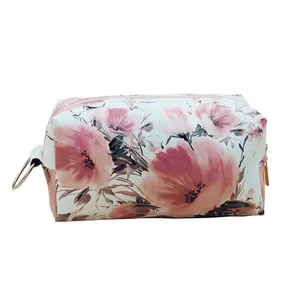 کیف لوازم آرایش زنانه مدل مکعبی سایاس mk05 طرح گل