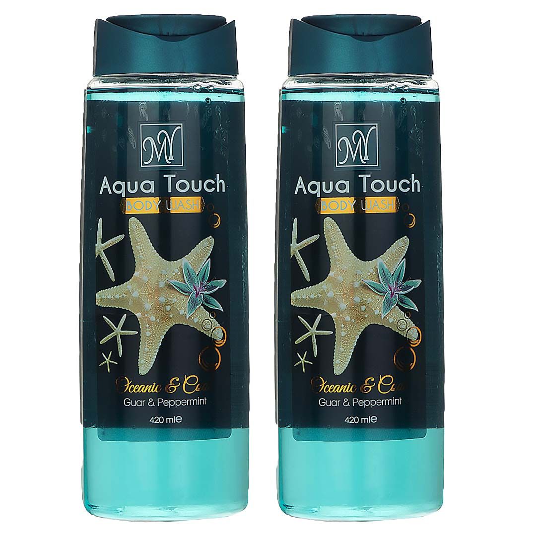 شامپو بدن مای مدل Aqua Touch حجم 420 میلی لیتر مجموعه 2 عددی