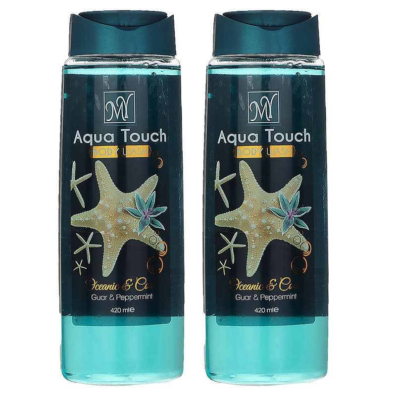 شامپو بدن مای مدل Aqua Touch حجم 420 میلی لیتر مجموعه 2 عددی شامپو بدن مای مدل Aqua Touch حجم 420 میلی لیتر مجموعه 2 عددی