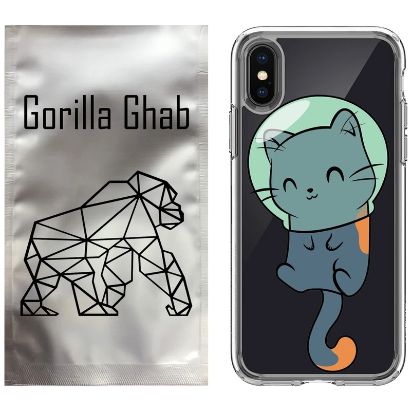 کاور گوریلا قاب مدل CLG کد 61 طرح گربه مناسب برای گوشی موبایل اپل iPhone X / XS
