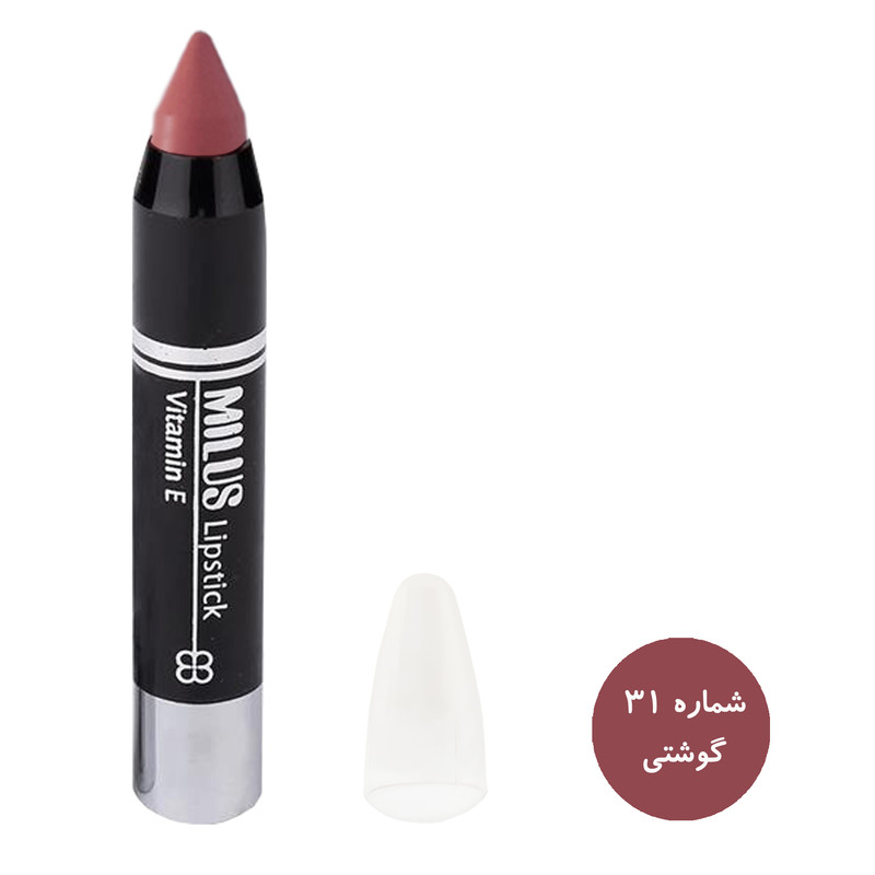 رژ لب مدادی میلوس مدل MIS2 مجموعه 6 عددی