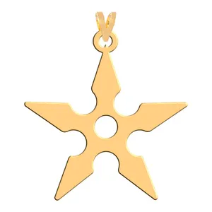 آویز گردنبند طلا 18 عیار زنانه فرشته مدل اسلیمی WNL-000031