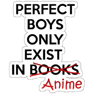 استیکر لپ تاپ مدل Perfect boys only exist in ANIME