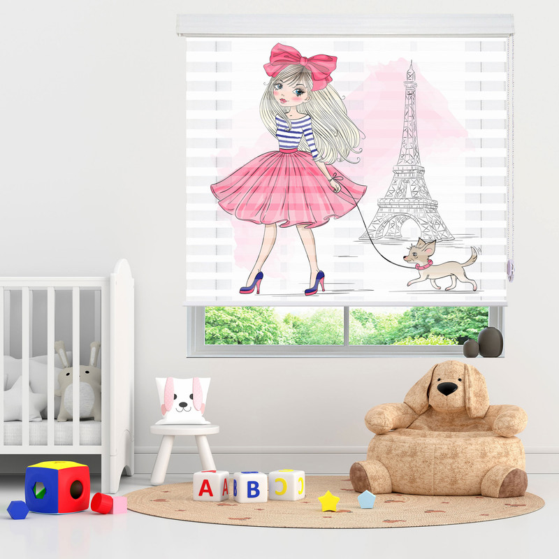  پرده زبرا زیو مدل K3003 سایز 150x150 سانتی متر