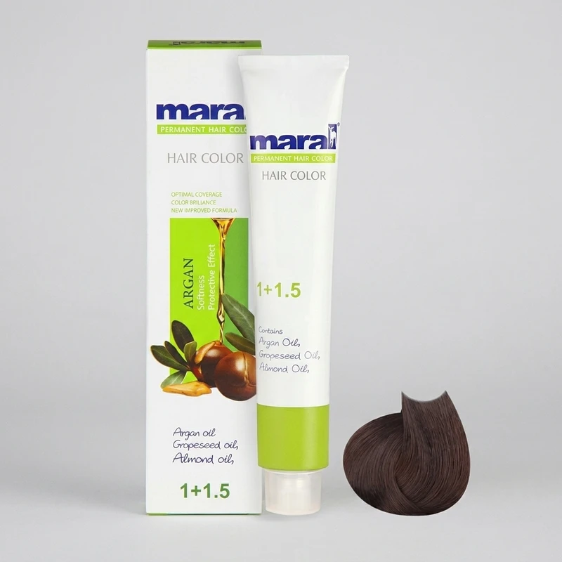 رنگ مو مارال سری طبیعی شماره 4.0 حجم 100 میلی لیتر رنگ قهوه ای متوسط