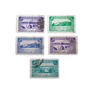 تمبر یادگاری مدل یادبود قاجار کد ahmad-101 مجموعه 5 عددی