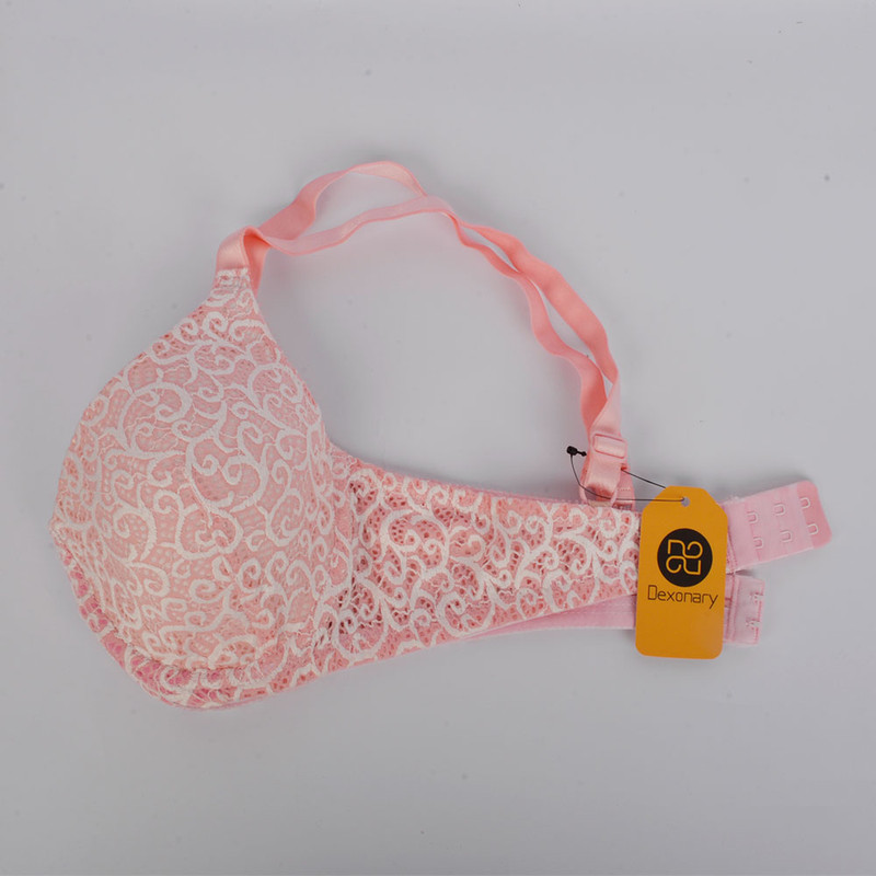 سوتین زنانه دکسونری مدل 340017504 فنر دار رنگ صورتی