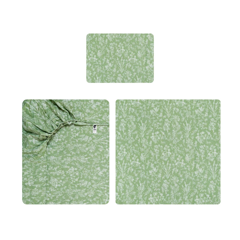 سرویس ملحفه 1 نفر 3 تکه آدنو مدل محیا کد IR219