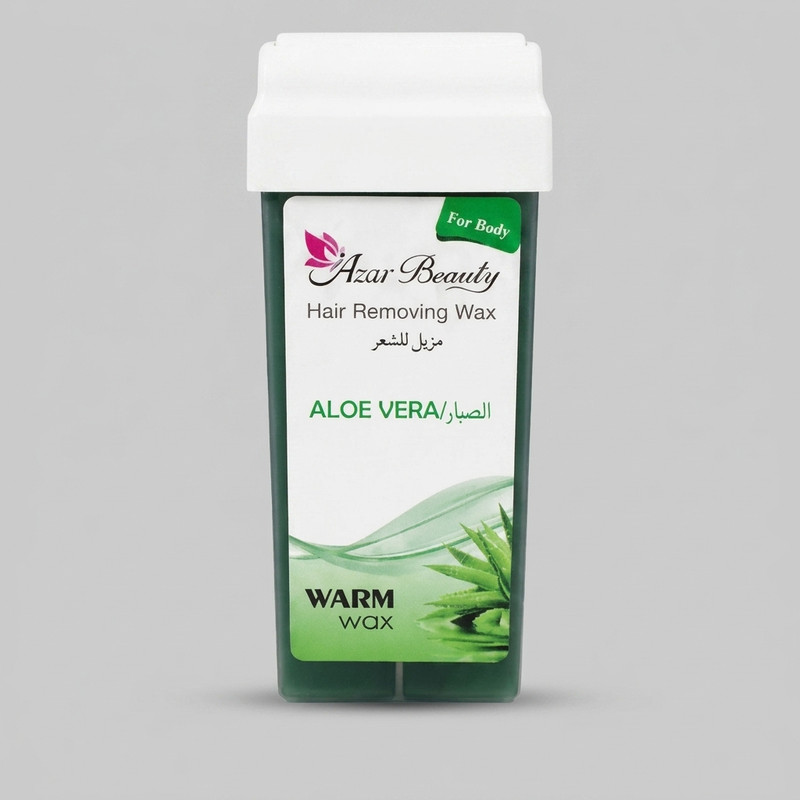 موم موبر گرم آذر بیوتی مدل Aloe Vera وزن 100 گرم