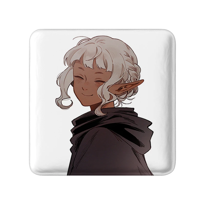 مگنت خندالو طرح ثیستل انیمه خوشمزه در سیاه چال مدل مربعی کد 35871