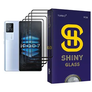 Atouchbo Shiny Glass MIX004 Screen Protector For  iQOO 7 Pack Of 4