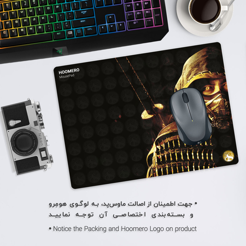 ماوس پد هومرو مدل A3626 طرح بازی Mortal Kombat 1