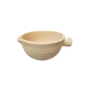 سس خوری سفالی خام مدل طرح دار کد D15