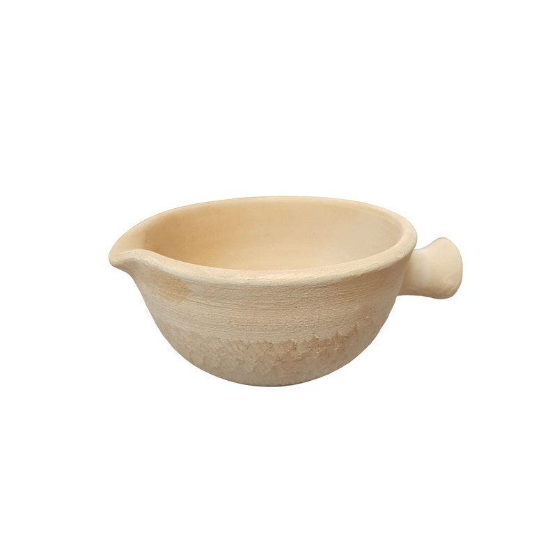 سس خوری سفالی خام مدل طرح دار کد D15