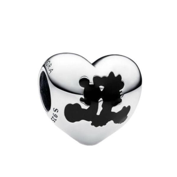 آویز گردنبند نقره زنانه پاندورا مدل Mickey heart 65125