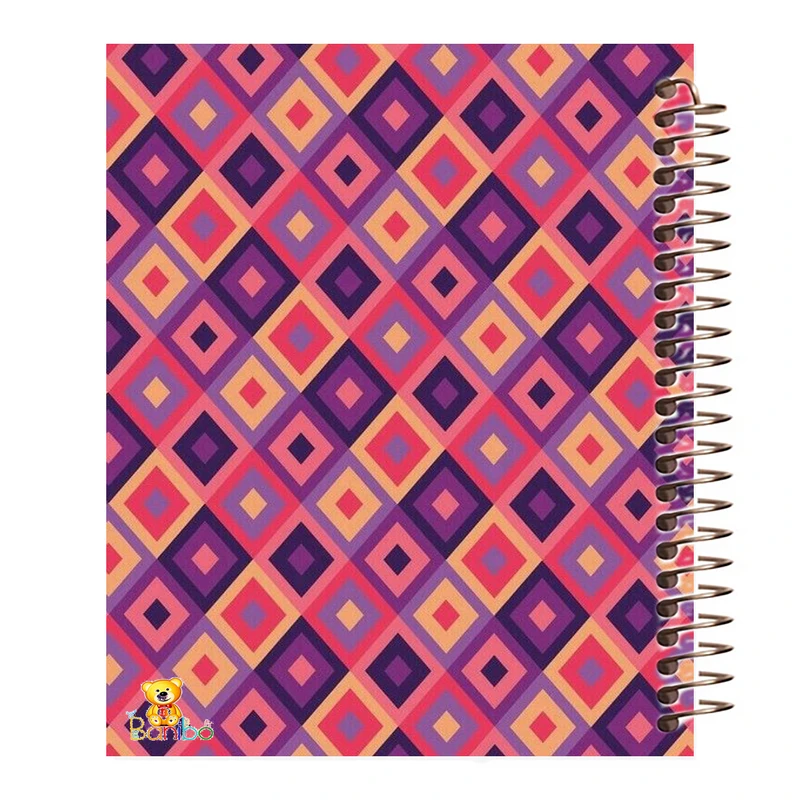 دفتر نقاشی 50 برگ بانیبو مدل  لوزی رنگی کد 728