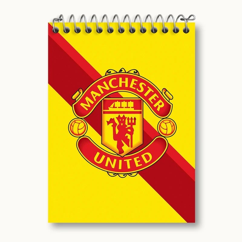 دفتر یادداشت 50 برگ خندالو مدل باشگاه منچستر یونایتد کد 26482