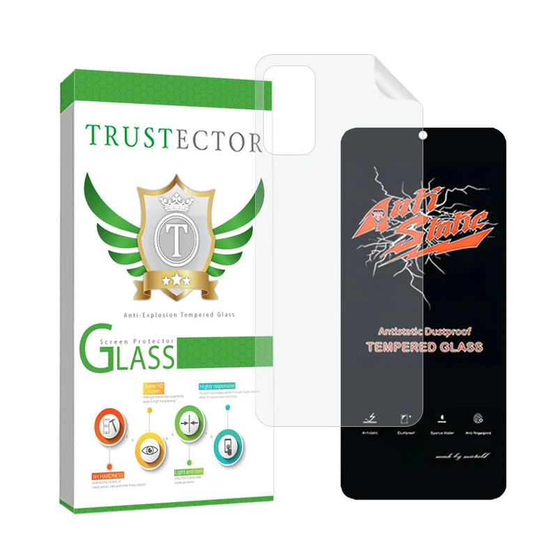 محافظ صفحه نمایش تراستکتور مدل ANTNABKTR مناسب برای گوشی موبایل شیائومی  Redmi Note 10 5G / Poco M3 Pro 4G / Poco M3 Pro 5G به همراه محافظ پشت گوشی