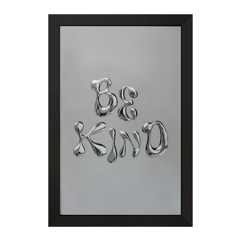 تابلو خندالو مدل Be Kind کد F3901