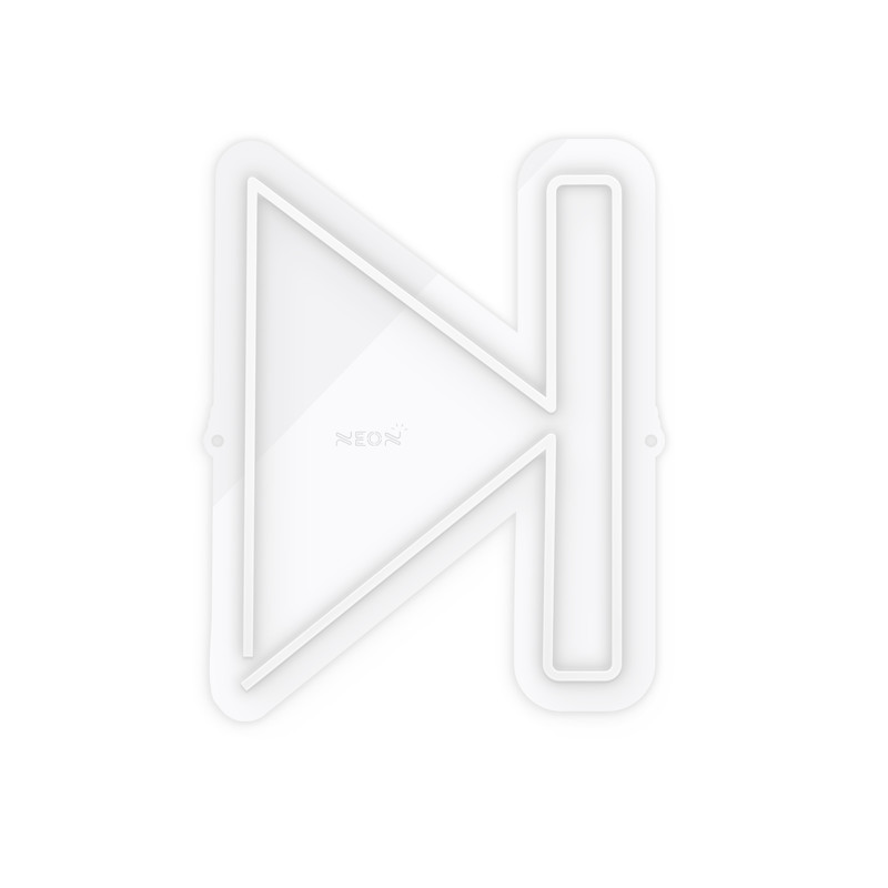 چراغ دیواری نئون دیزاین طرح Next_WHT