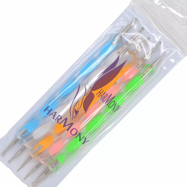 قلم طراحی ناخن هارمونی مدل داتینگ بسته 5 عددی