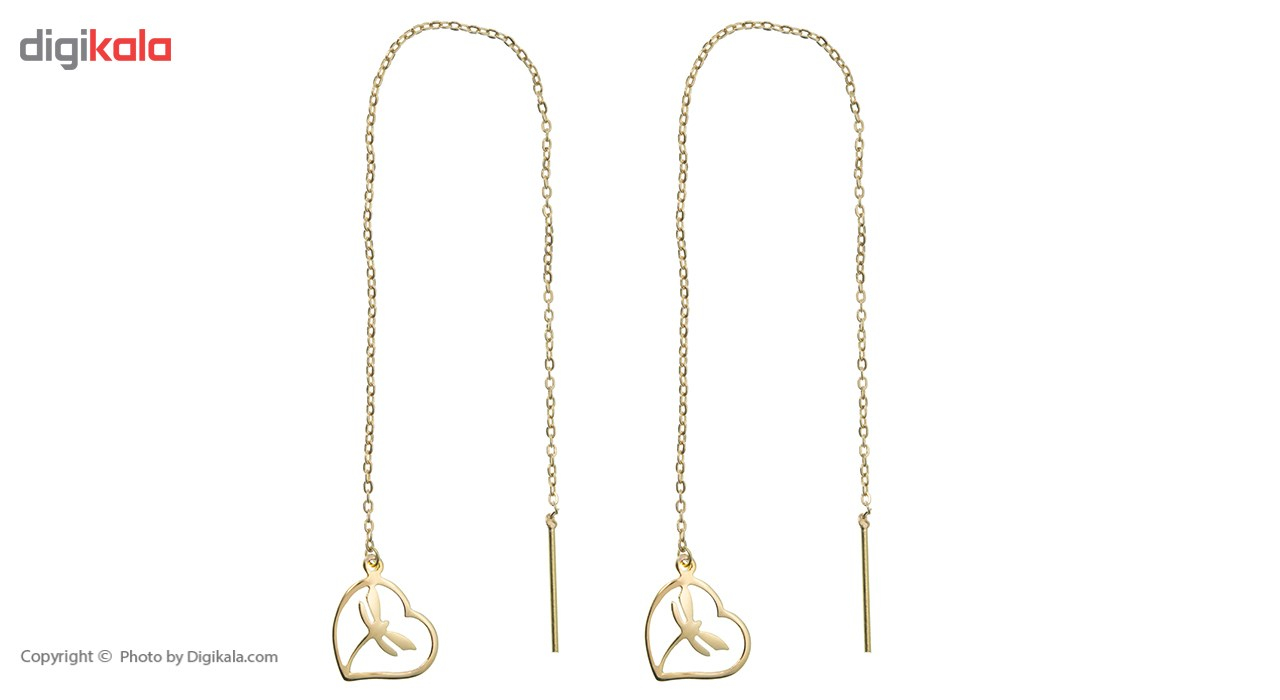 گوشواره طلا 18 عیار زنانه ماهک مدل ME0619