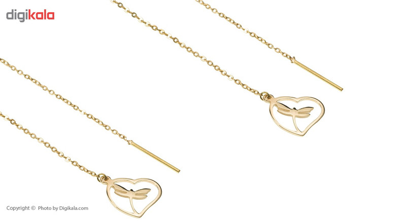 گوشواره طلا 18 عیار زنانه ماهک مدل ME0619 - 3