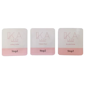 مواد لیفت ابرو و مژه کی لش مدل STEP 1-2-3 حجم 3 میلی لیتر بسته 3 عددی