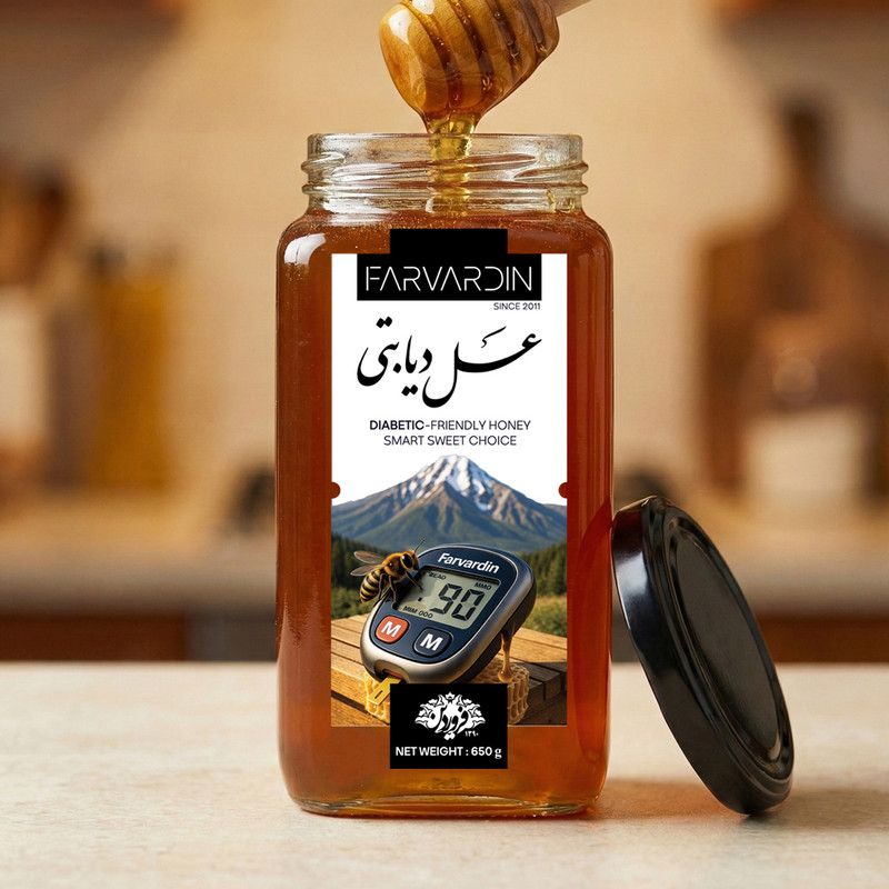 عسل دیابتی فروردین - 650 گرم