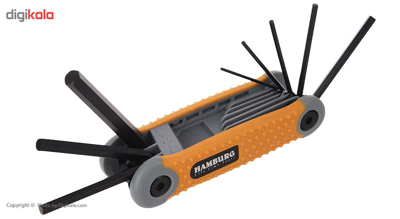 مجموعه 8 عددی آچار آلن تاشو هامبورگ مدل H5950 مجموعه 8 عددی آچار آلن تاشو هامبورگ مدل H5950