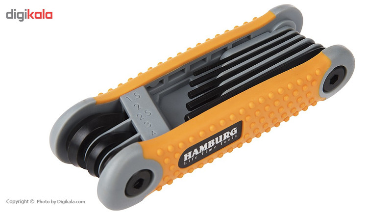 مجموعه 8 عددی آچار آلن تاشو هامبورگ مدل H5950 مجموعه 8 عددی آچار آلن تاشو هامبورگ مدل H5950