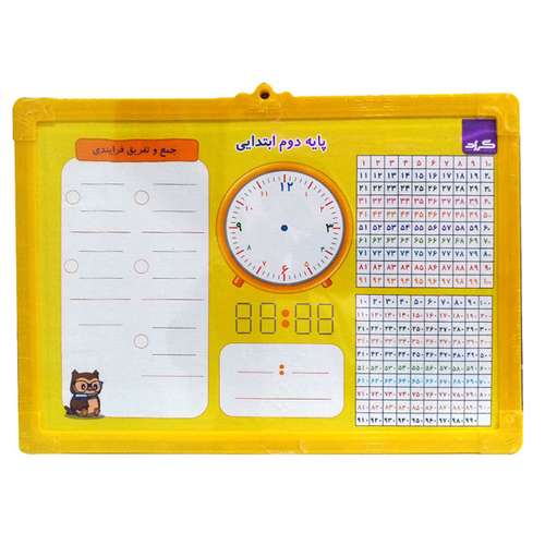 تخته وایت برد گراد مدل 4012 پایه دوم سایز 35×25 سانتی متر
