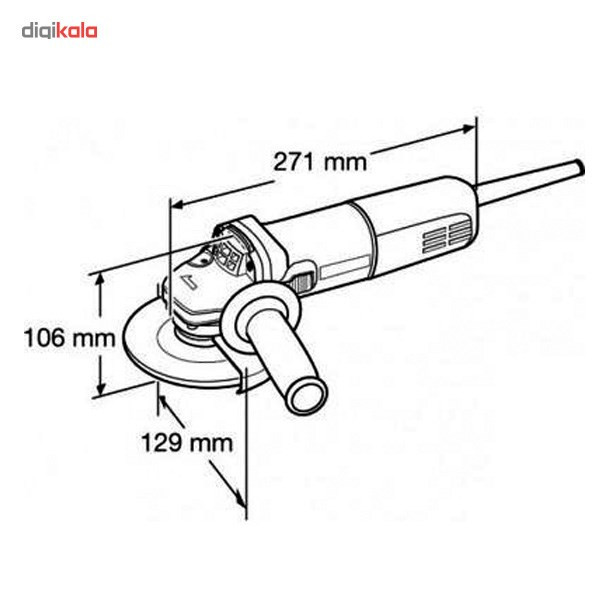 مینی فرز ماکیتا مدل 9557HNG مینی فرز ماکیتا مدل 9557HNG