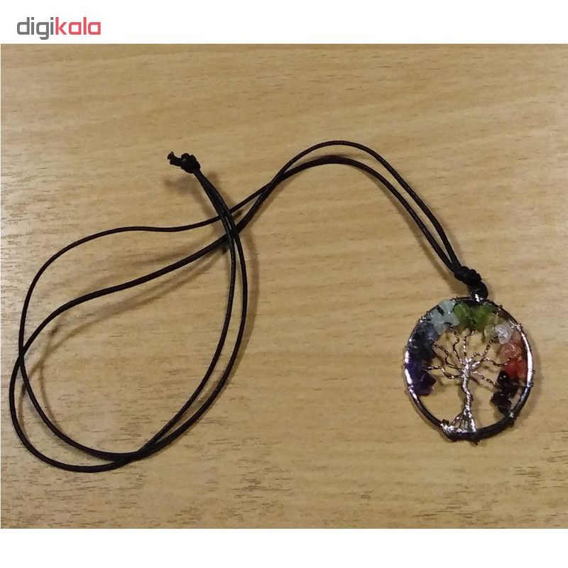 گردنبند زنانه طرح درخت مدل 7chakra گردنبند زنانه طرح درخت مدل 7chakra