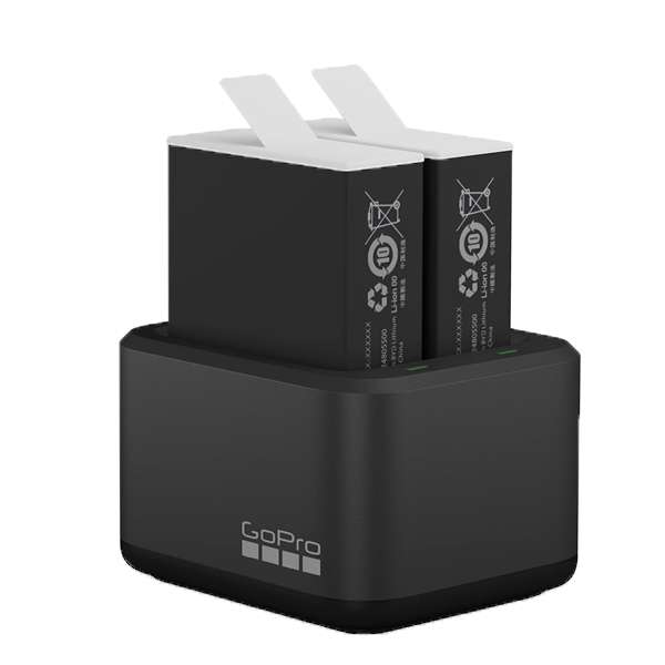 شارژر دوقلوی باتری گوپرو مدل Enduro مناسب برای گوپرو HERO11 به همراه دو عدد باتری شارژر دوقلوی باتری گوپرو مدل Enduro مناسب برای گوپرو HERO11 به همراه دو عدد باتری