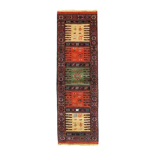 گلیم دستباف قوچان سرزمین فرش کد MG3004-8