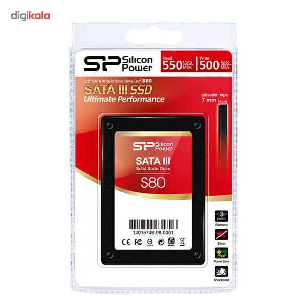 حافظه SSD سیلیکون پاور مدل S80 ظرفیت 120 گیگابایت 1