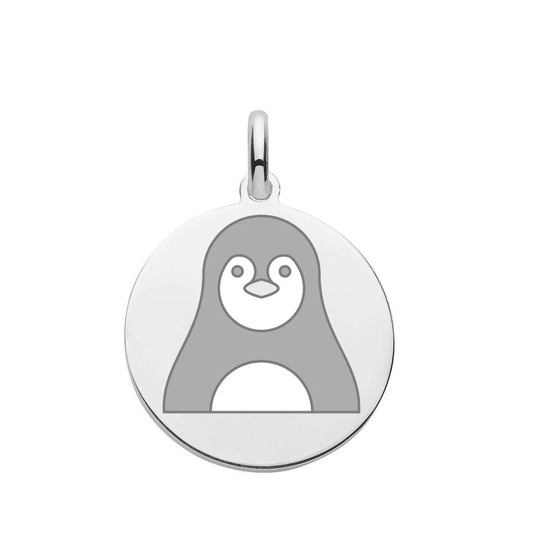 آویز گردنبند نقره مدل پنگوئن کد 001
