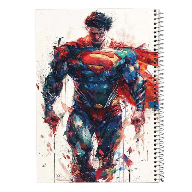 دفتر ژورنال نویسی 50 برگ مدوپد مدل نقطه ای طرح سوپرمن کد DF14967