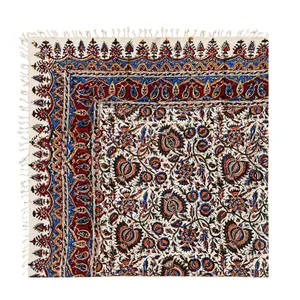 رومیزی قلمکار مدل گل های اسلیمی