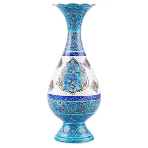 گلدان مسی میناکاری اثر ابوالقاسمی کد 170053