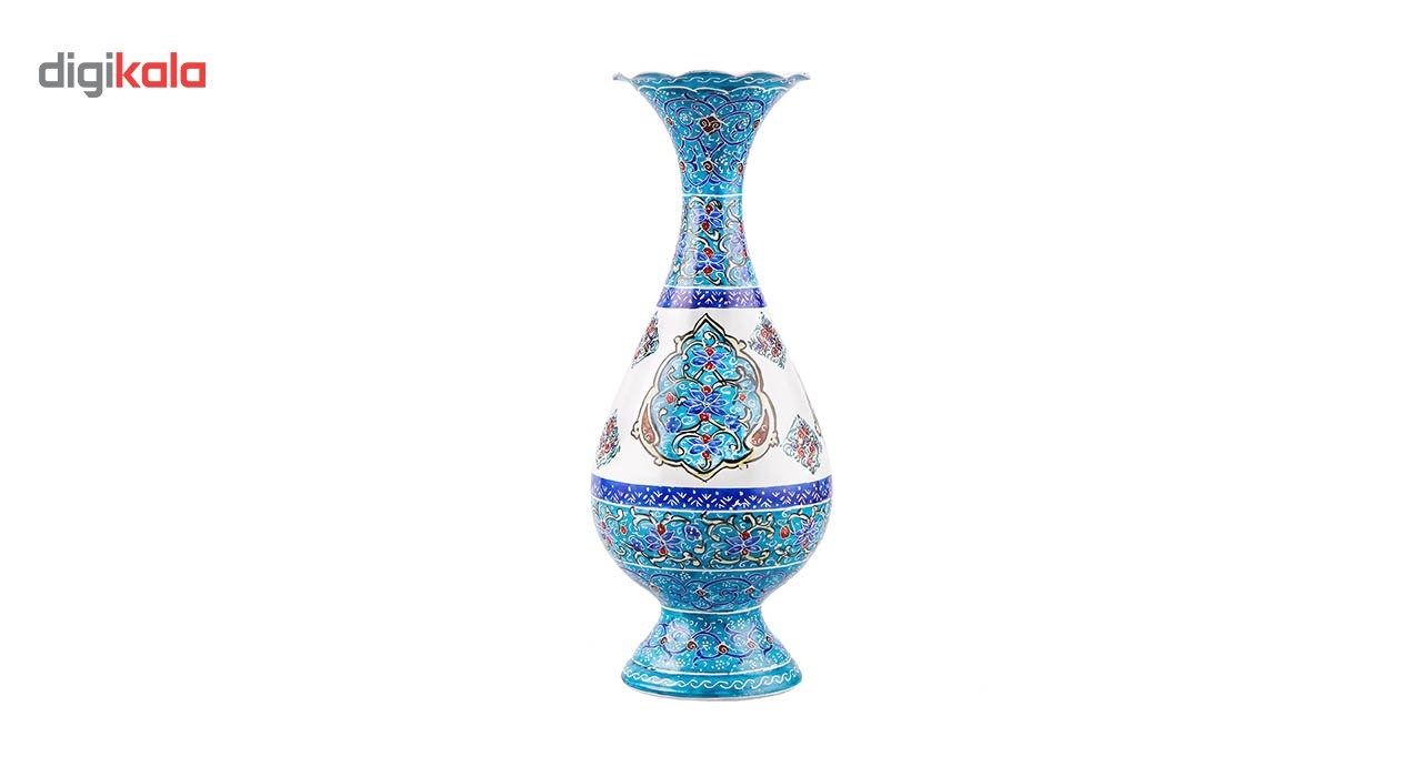 گلدان مسی میناکاری اثر ابوالقاسمی کد 170053 main 1 1