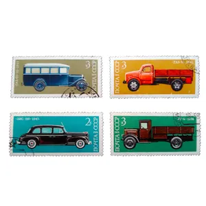 تمبر یادگاری مدل اتومبیل کد h-819 مجموعه 4 عددی
